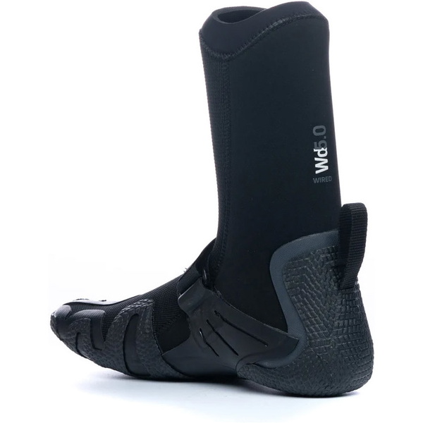 2026 C-Skins Wired 5mm Hidden Split Toe Wetsuit Boots C-BOWI5HST - Black